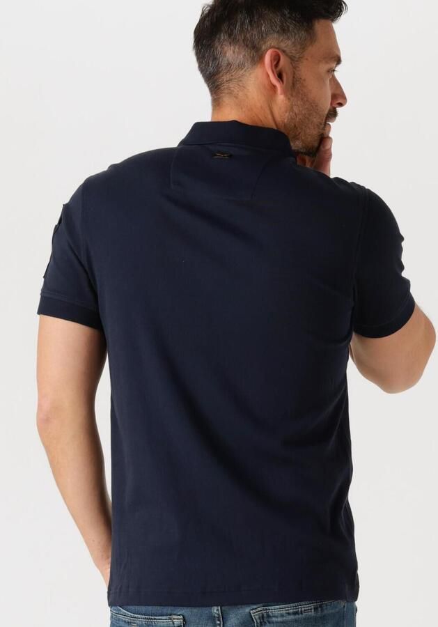 PME LEGEND Heren Polo's & T-shirts Short Sleeve Polo Interlock Melange Zip Blauw - Foto 2