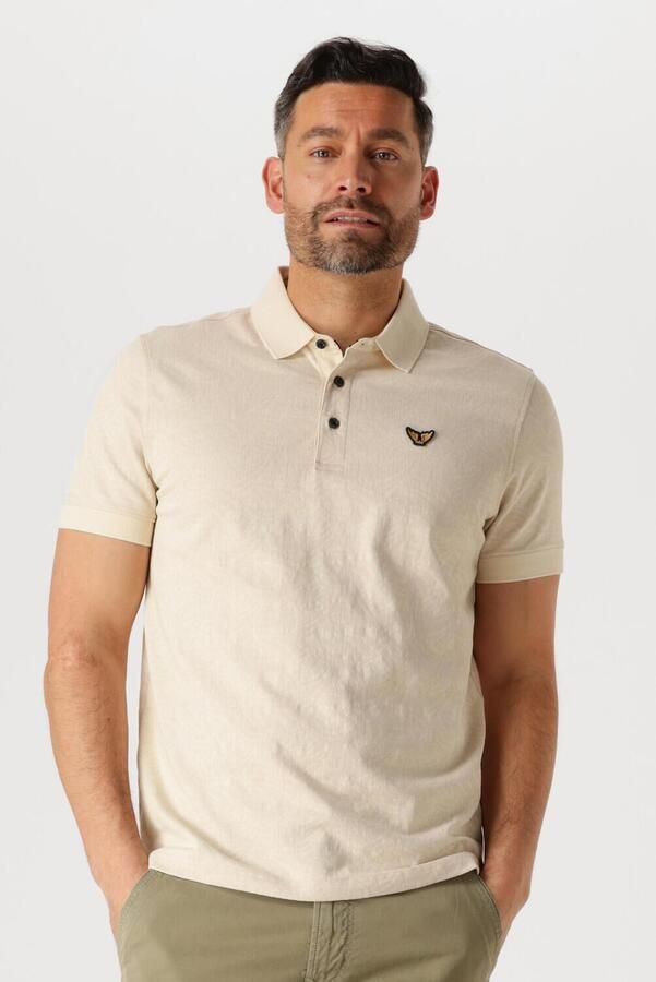 PME LEGEND Heren Polo's & T-shirts Short Sleeve Polo Jacquard Jersey Beige - Foto 4