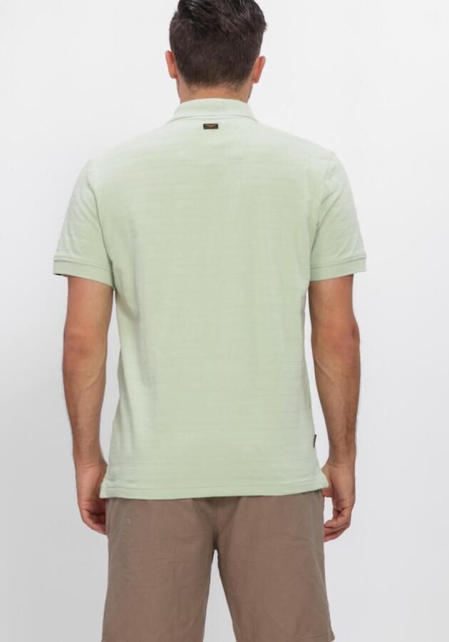 PME LEGEND Heren Polo's & T-shirts Short Sleeve Polo Jacquard Jersey Stripe Mint - Foto 3