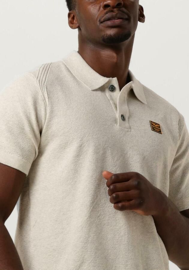 PME LEGEND Heren Polo's & T-shirts Short Sleeve Polo Knitted Beige - Foto 3
