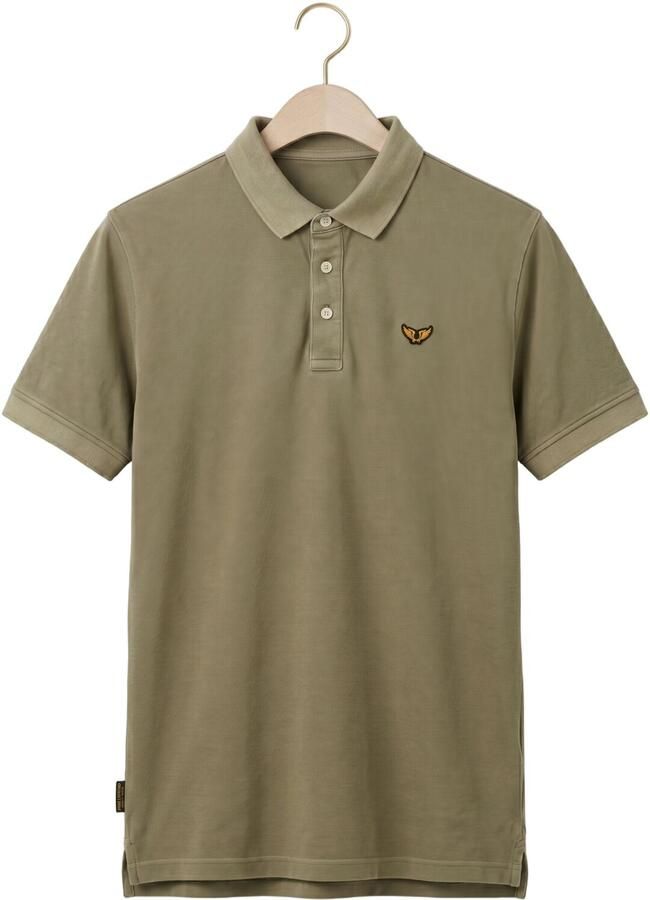 PME LEGEND Heren Polo's & T-shirts Short Sleeve Polo Pique Garment Dyed Tailwing Khaki - Foto 2