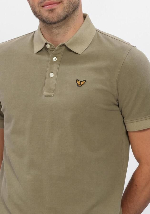 PME LEGEND Heren Polo's & T-shirts Short Sleeve Polo Pique Garment Dyed Tailwing Khaki - Foto 4