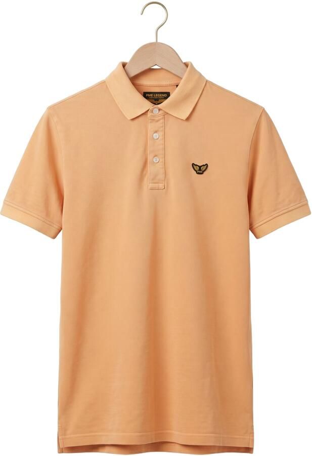 PME LEGEND Heren Polo's & T-shirts Short Sleeve Polo Pique Garment Dyed Tailwing Oranje - Foto 4