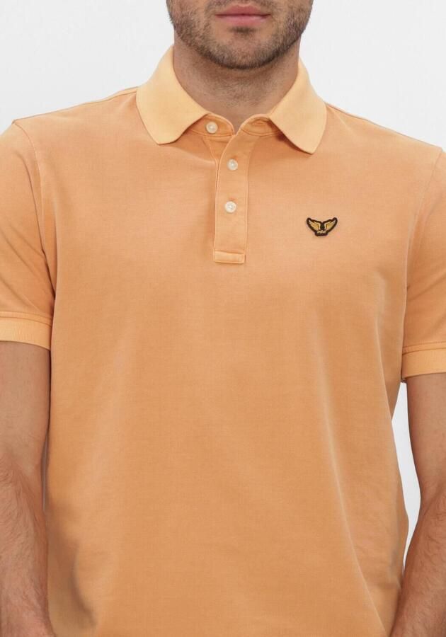 PME LEGEND Heren Polo's & T-shirts Short Sleeve Polo Pique Garment Dyed Tailwing Oranje - Foto 3