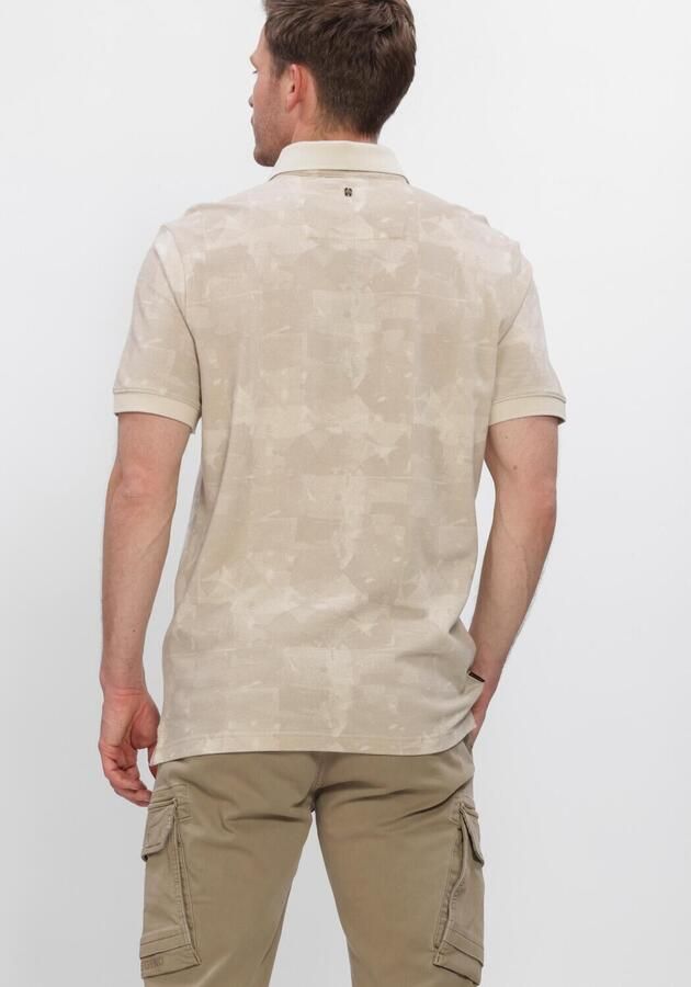 PME LEGEND Heren Polo's & T-shirts Short Sleeve Polo Printed Two Tone Pique Beige - Foto 3