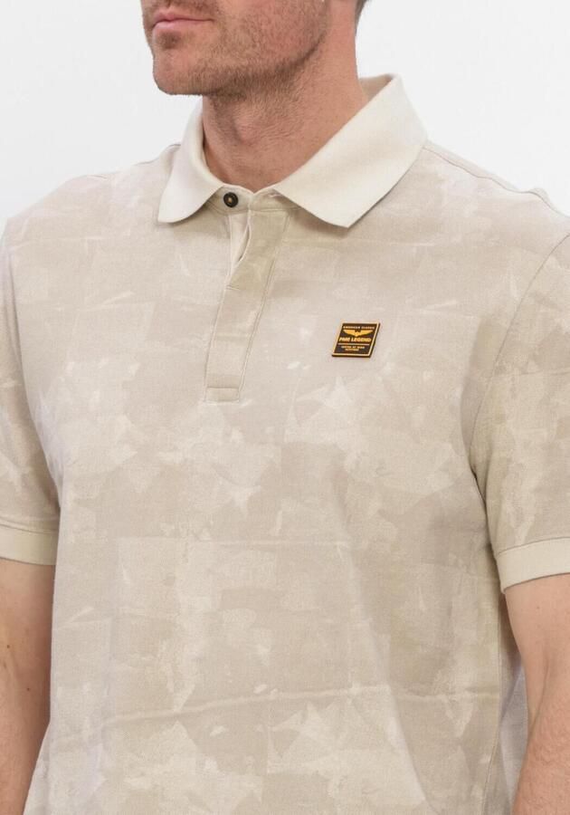 PME LEGEND Heren Polo's & T-shirts Short Sleeve Polo Printed Two Tone Pique Beige - Foto 4