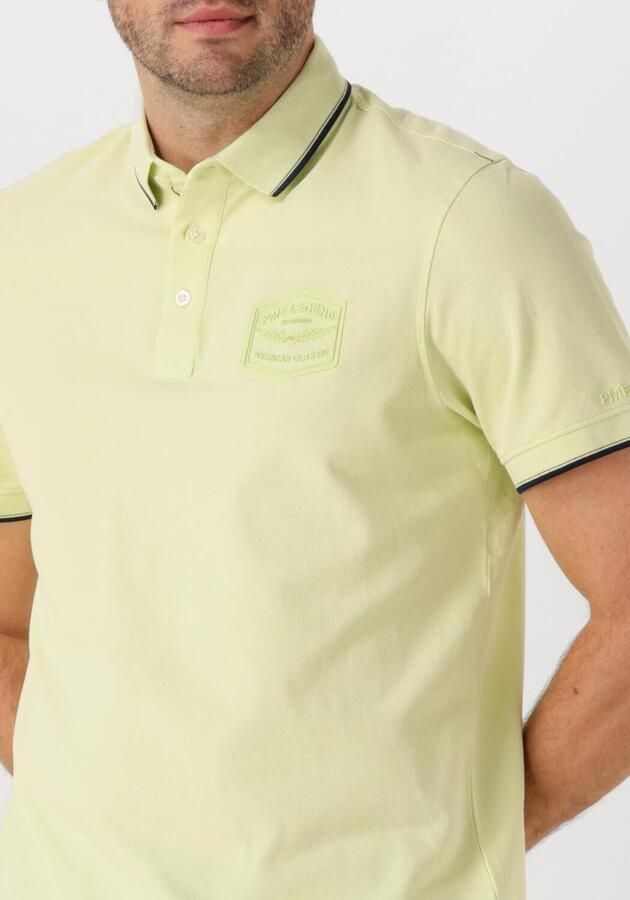 PME LEGEND Heren Polo's & T-shirts Short Sleeve Polo Stretch Pique Package Lime - Foto 3