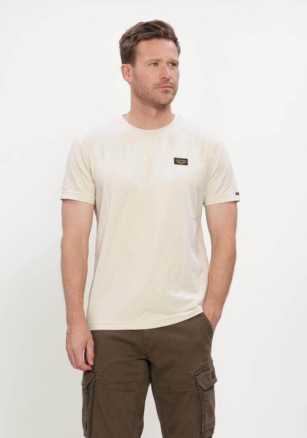 PME LEGEND Heren Polo's & T-shirts Short Sleeve R-neck American Classic Ecru