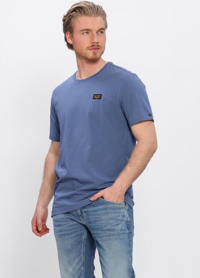 PME LEGEND Heren Polo's & T-shirts Short Sleeve R-neck Guyver Tee Blauw