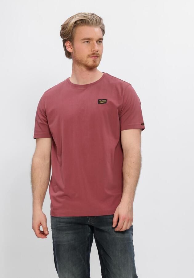 PME LEGEND Heren Polo's & T-shirts Short Sleeve R-neck Guyver Tee Bordeaux