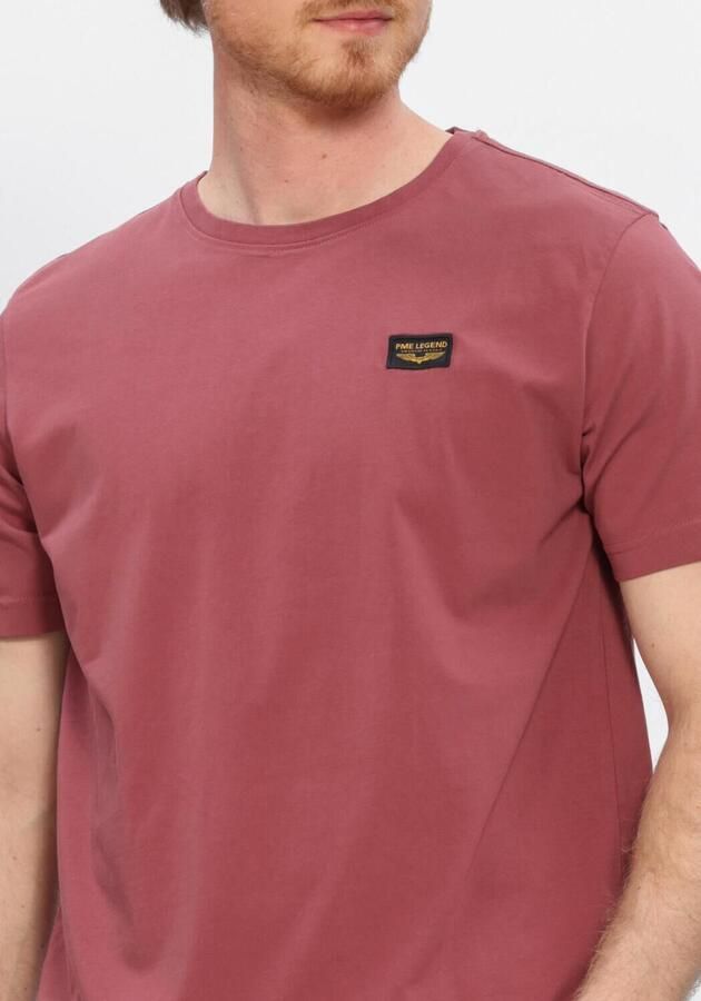PME LEGEND Heren Polo's & T-shirts Short Sleeve R-neck Guyver Tee Bordeaux - Foto 4