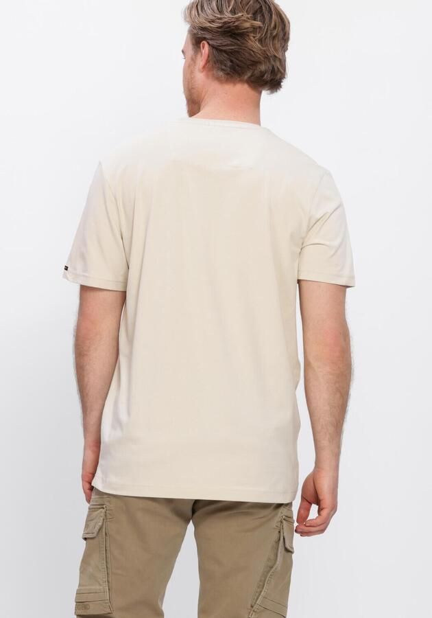 PME LEGEND Heren Polo's & T-shirts Short Sleeve R-neck Guyver Tee Ecru - Foto 3