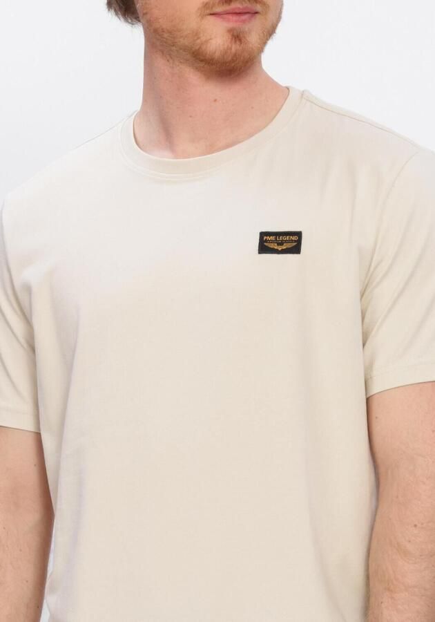 PME LEGEND Heren Polo's & T-shirts Short Sleeve R-neck Guyver Tee Ecru - Foto 4