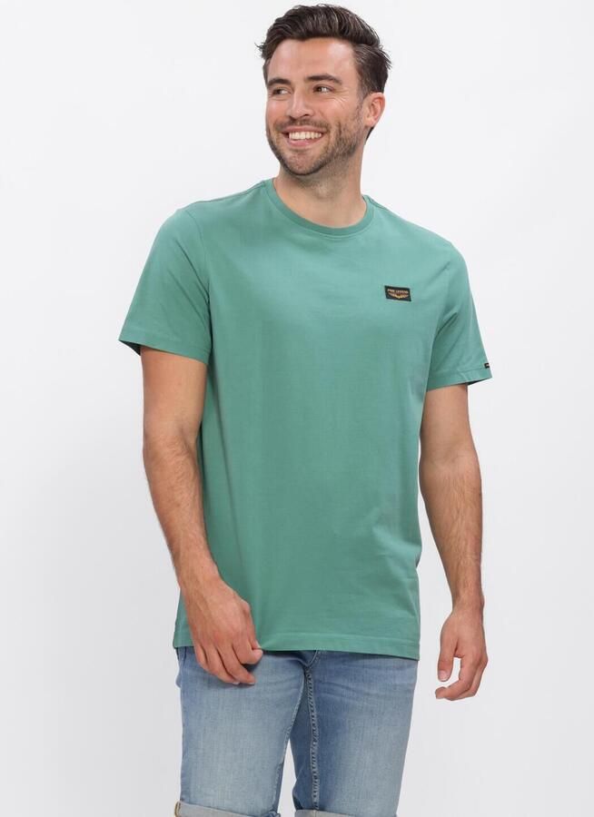 PME LEGEND Heren Polo's & T-shirts Short Sleeve R-neck Guyver Tee Groen