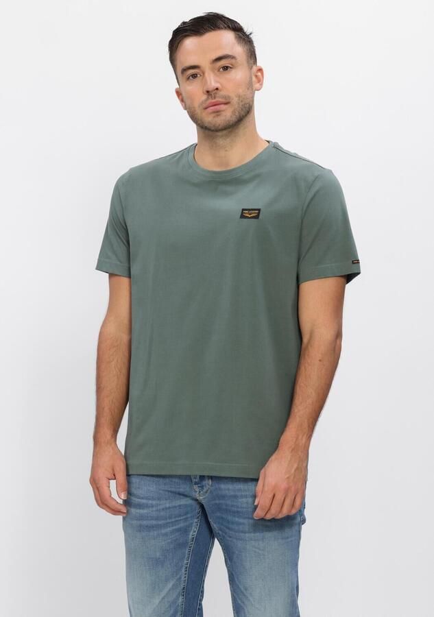 PME LEGEND Heren Polo's & T-shirts Short Sleeve R-neck Guyver Tee Khaki