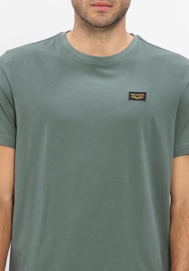 PME LEGEND Heren Polo's & T-shirts Short Sleeve R-neck Guyver Tee Khaki - Foto 4