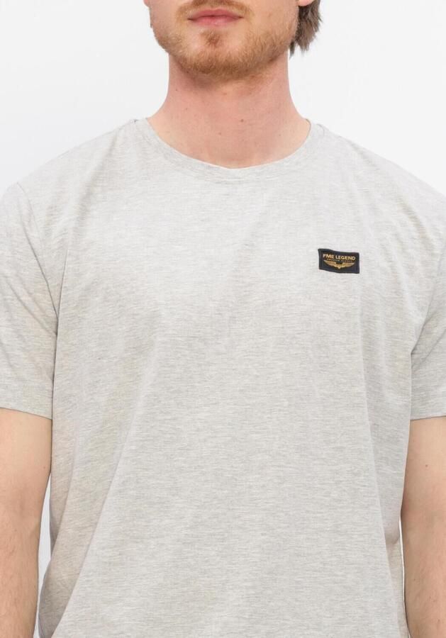 PME LEGEND Heren Polo's & T-shirts Short Sleeve R-neck Guyver Tee Lichtgrijs - Foto 4
