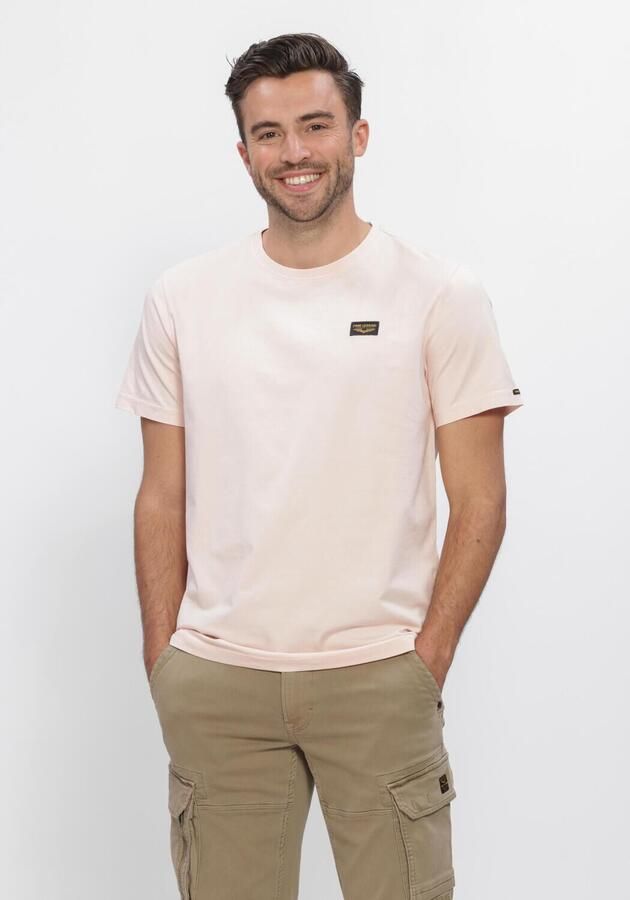 PME LEGEND Heren Polo's & T-shirts Short Sleeve R-neck Guyver Tee Lichtroze