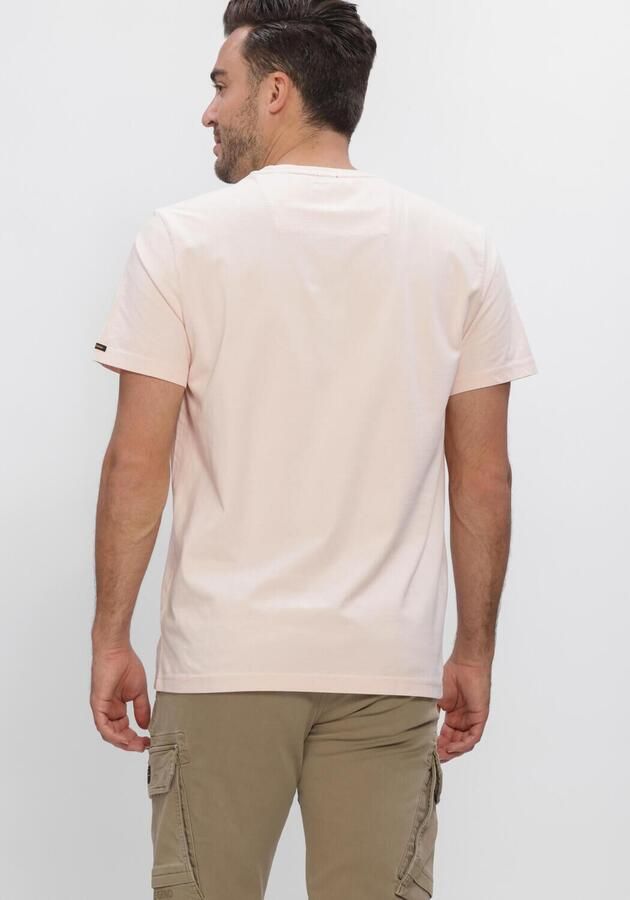 PME LEGEND Heren Polo's & T-shirts Short Sleeve R-neck Guyver Tee Lichtroze - Foto 3
