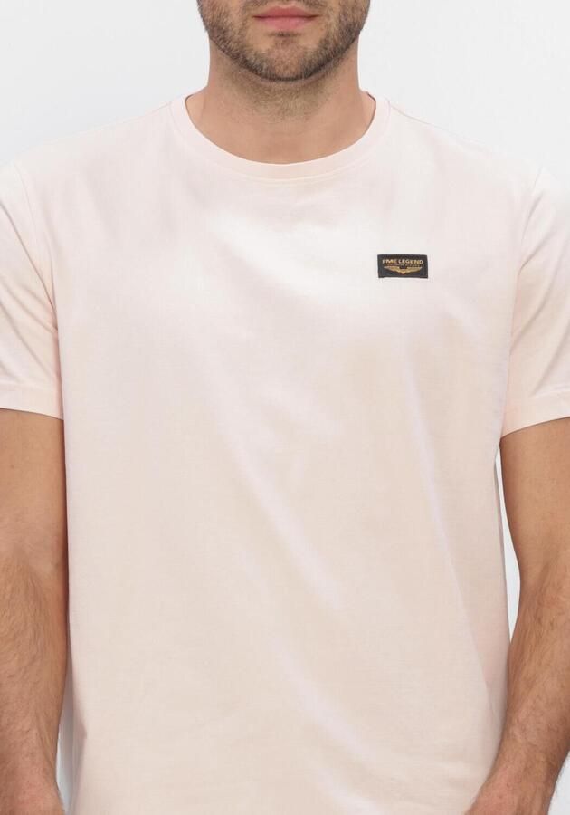 PME LEGEND Heren Polo's & T-shirts Short Sleeve R-neck Guyver Tee Lichtroze - Foto 4