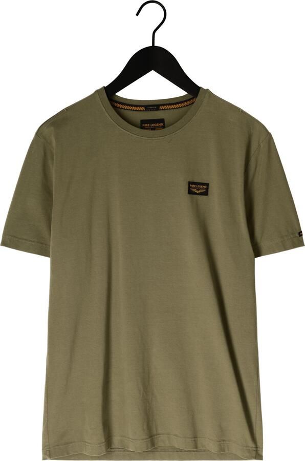 PME LEGEND Heren Polo's & T-shirts Short Sleeve R-neck Guyver Tee Olijf - Foto 3
