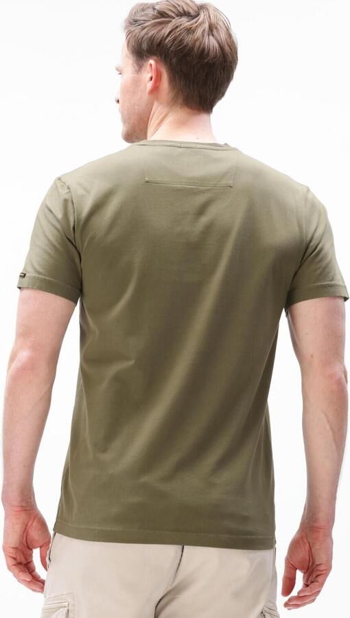 PME LEGEND Heren Polo's & T-shirts Short Sleeve R-neck Guyver Tee Olijf - Foto 4