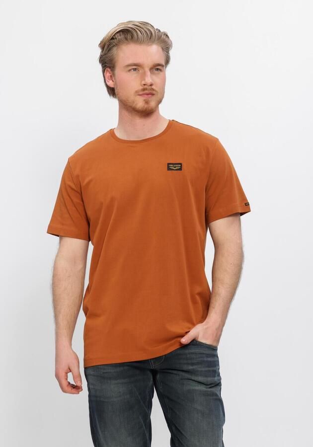 PME LEGEND Heren Polo's & T-shirts Short Sleeve R-neck Guyver Tee Oranje