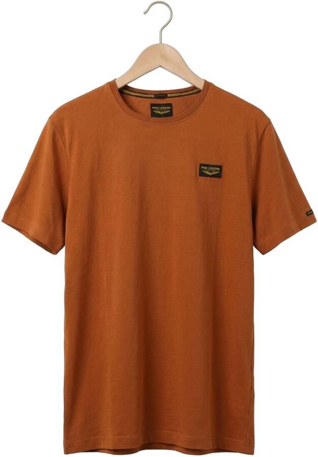 PME LEGEND Heren Polo's & T-shirts Short Sleeve R-neck Guyver Tee Oranje - Foto 4