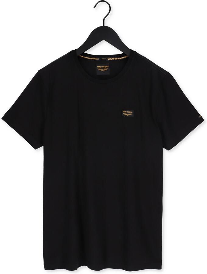 PME LEGEND Heren Polo's & T-shirts Short Sleeve R-neck Guyver Tee Zwart