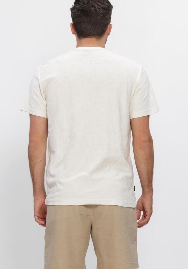 PME LEGEND Heren Polo's & T-shirts Short Sleeve R-neck Jacquard Jersey Creme - Foto 3