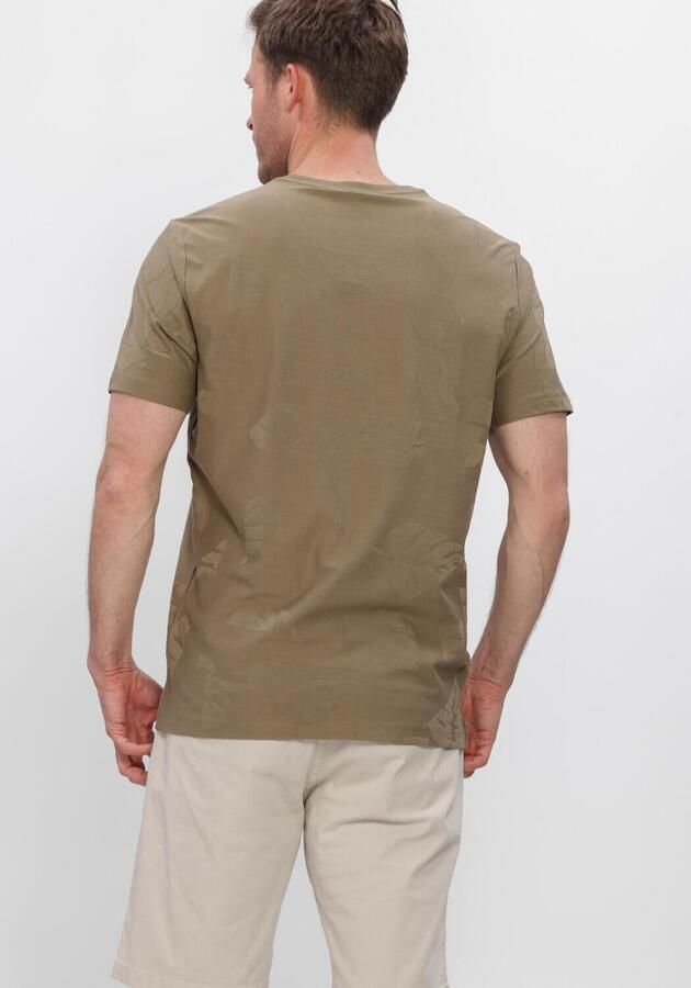 PME LEGEND Heren Polo's & T-shirts Short Sleeve R-neck Jacquard Jersey Khaki - Foto 3