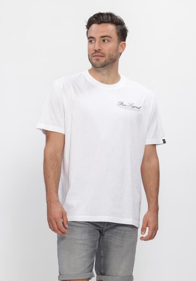 PME LEGEND Heren Polo's & T-shirts Short Sleeve R-neck Jersey Digital Comfort Wit - Foto 3