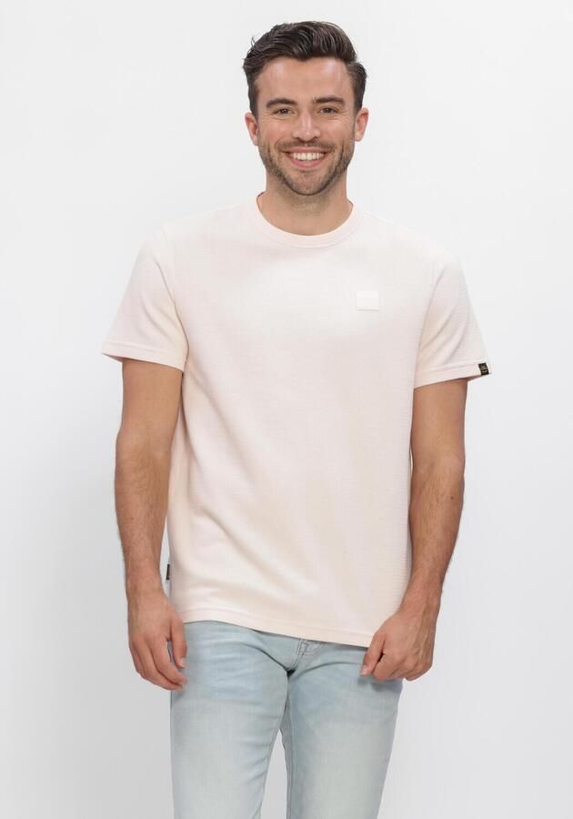 PME LEGEND Heren Polo's & T-shirts Short Sleeve R-neck Russel Jersey Interlock Lichtroze