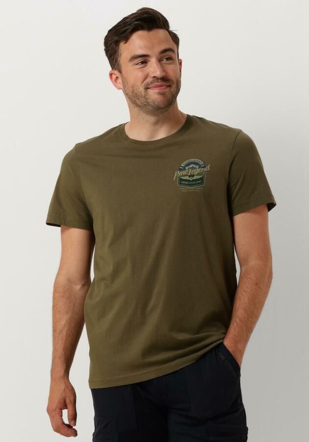 PME LEGEND Heren Polo's & T-shirts Short Sleeve R-neck Single Jersey Lw Play Groen - Foto 4