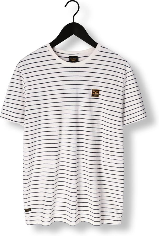 PME LEGEND Heren Polo's & T-shirts Short Sleeve R-neck Yd Melange Striped Jersey Beige - Foto 2