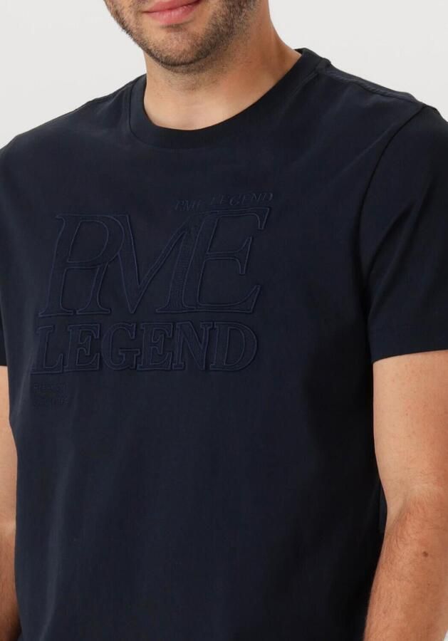 PME LEGEND Heren Polo's & T-shirts Single Jersey Donkerblauw - Foto 3