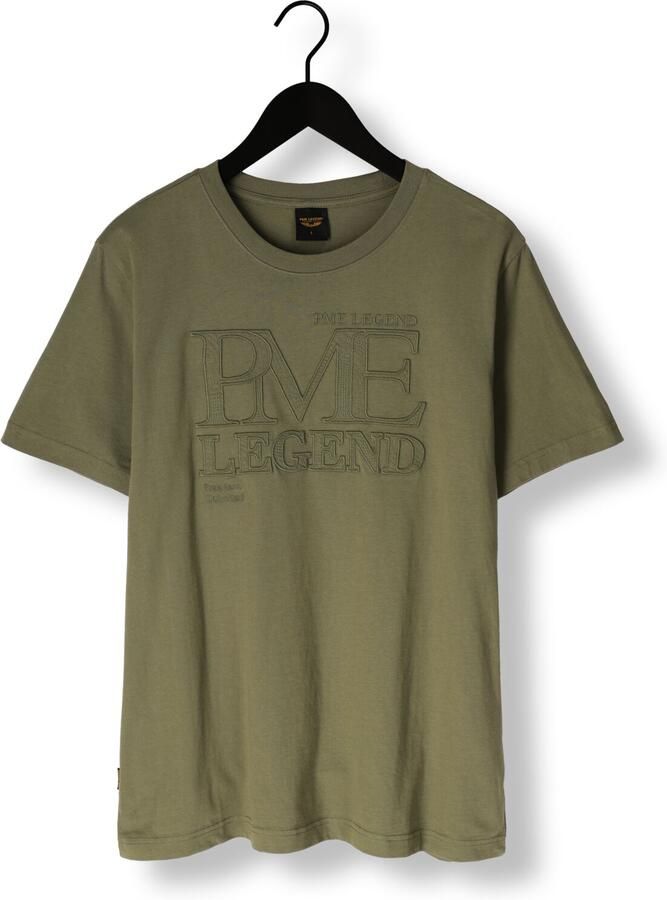 PME LEGEND Heren Polo's & T-shirts Single Jersey Olijf