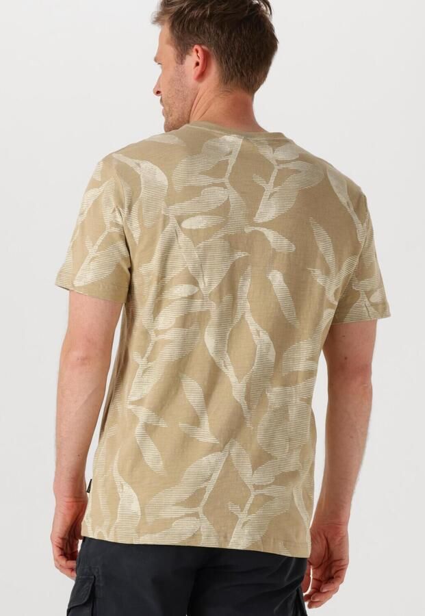 PME LEGEND Heren Polo's & T-shirts Slub Jersey Aop Beige - Foto 3