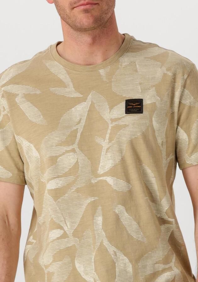 PME LEGEND Heren Polo's & T-shirts Slub Jersey Aop Beige - Foto 2