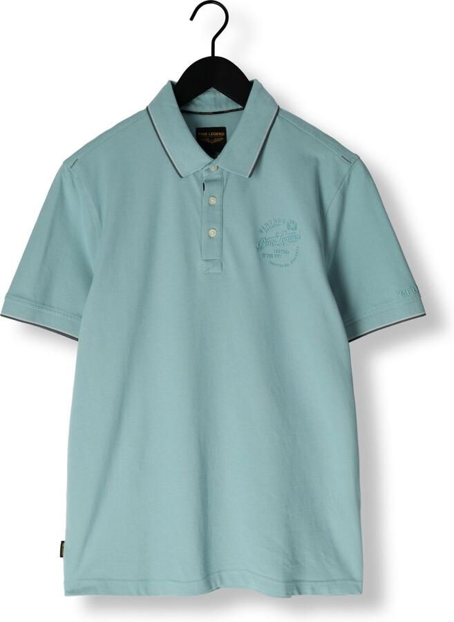 PME LEGEND Heren Polo's & T-shirts Stretch Pique Package Blauw