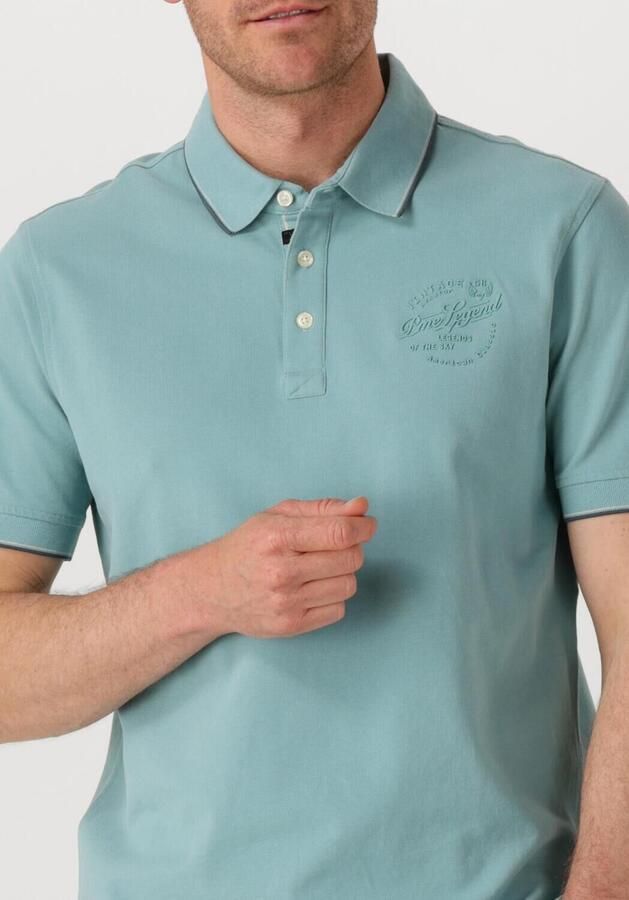 PME LEGEND Heren Polo's & T-shirts Stretch Pique Package Blauw - Foto 3