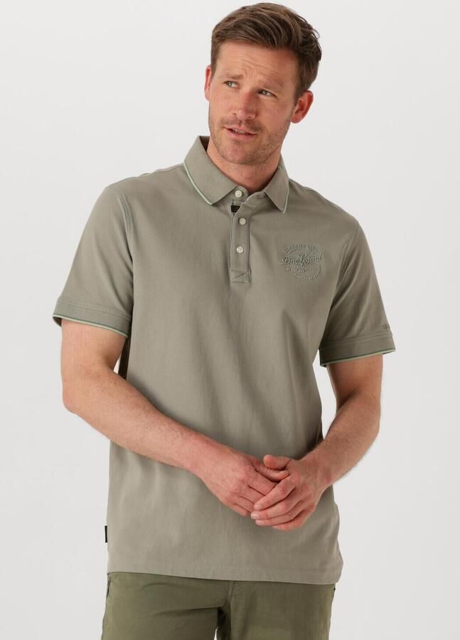 PME LEGEND Heren Polo's & T-shirts Stretch Pique Package Khaki - Foto 4