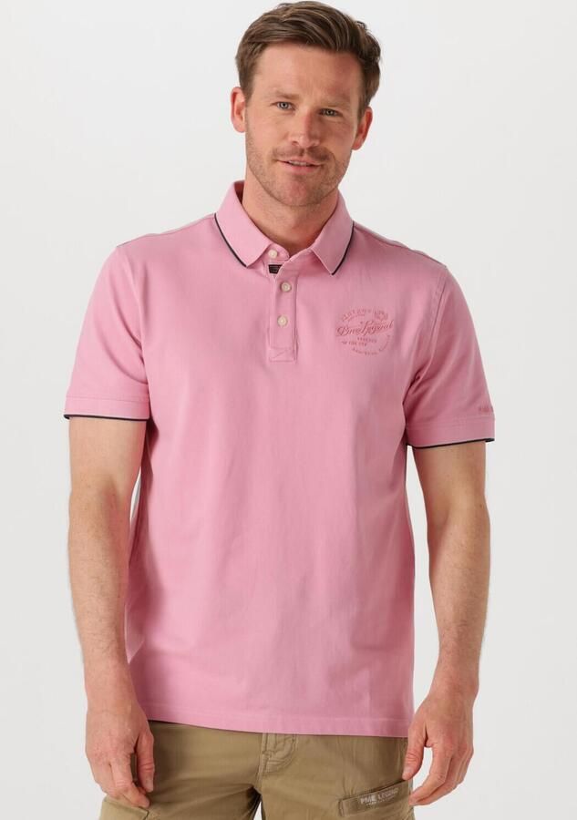 PME LEGEND Heren Polo's & T-shirts Stretch Pique Package Roze - Foto 4