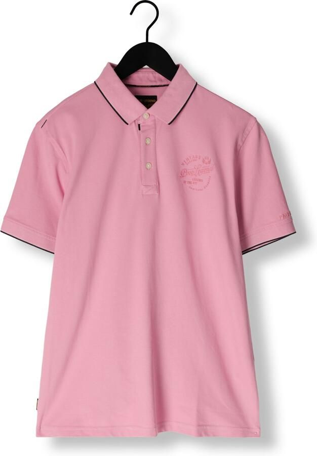 PME LEGEND Heren Polo's & T-shirts Stretch Pique Package Roze - Foto 3