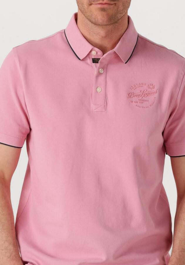 PME LEGEND Heren Polo's & T-shirts Stretch Pique Package Roze - Foto 2