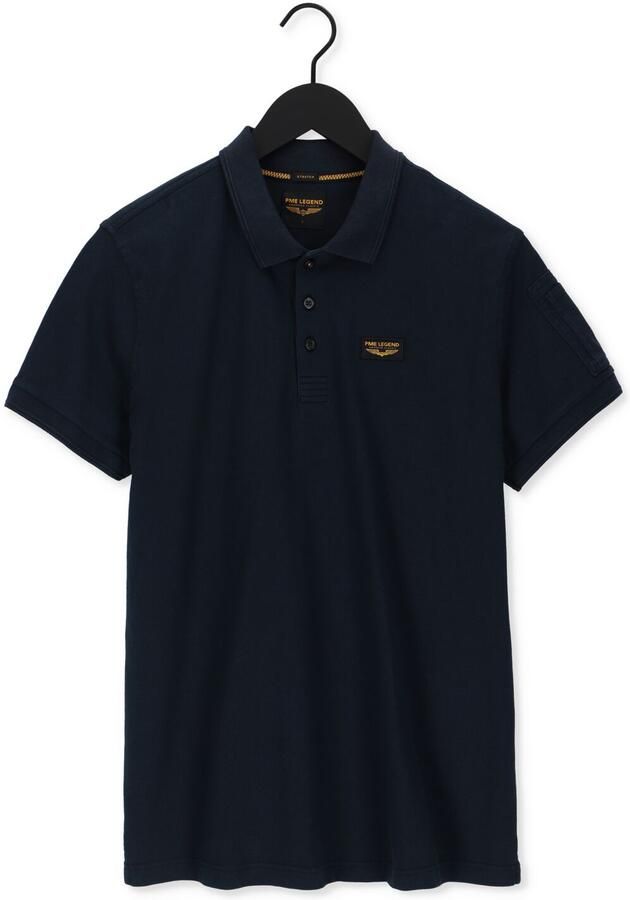 PME Legend Regular fit poloshirt met labelpatch model 'TRACKWAY'