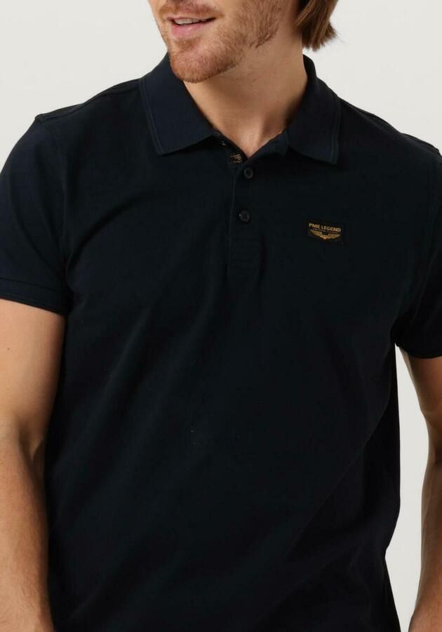 PME Legend Regular fit poloshirt met labelpatch model 'TRACKWAY' - Foto 3