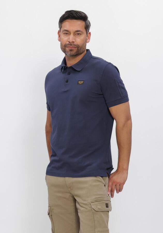 PME LEGEND Heren Polo's & T-shirts Trackway Polo Donkerblauw