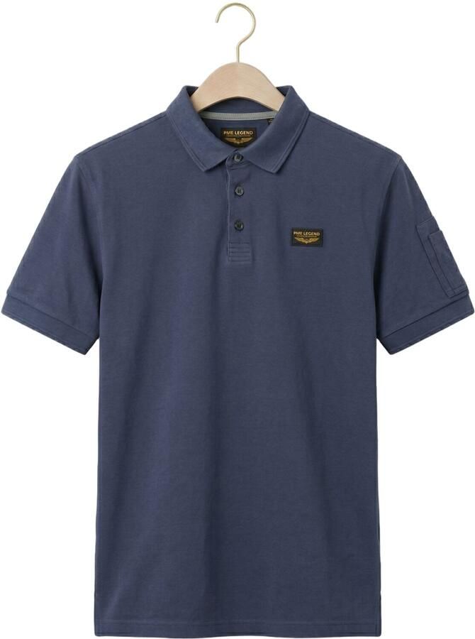 PME LEGEND Heren Polo's & T-shirts Trackway Polo Donkerblauw - Foto 2