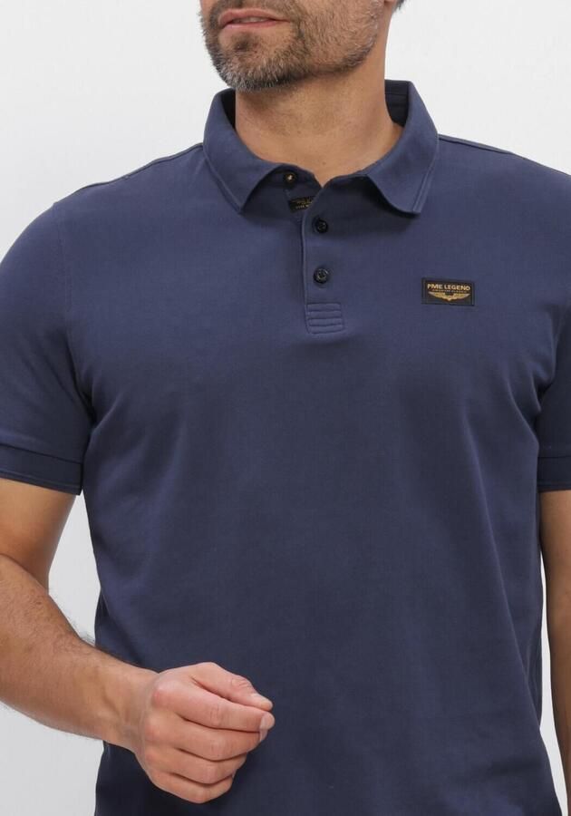 PME LEGEND Heren Polo's & T-shirts Trackway Polo Donkerblauw - Foto 4